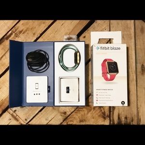 Fitbit blaze Gold Series Teal/Blue Large